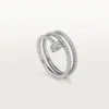 Bague Juste Un Clou – Or blanc, diamants – Cartier