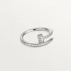 Bague Juste Un Clou – Or blanc, diamants – Cartier