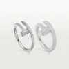 Bague Juste Un Clou – Or blanc, diamants – Cartier