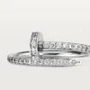Bague Juste Un Clou – Or blanc, diamants – Cartier