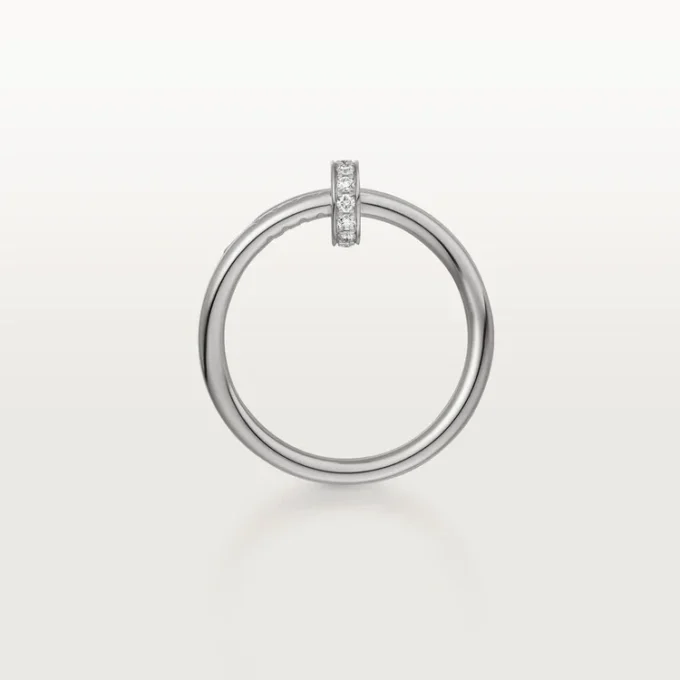Bague Juste Un Clou – Or blanc, diamants – Cartier