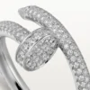 Bague Juste Un Clou – Or blanc, diamants – Cartier