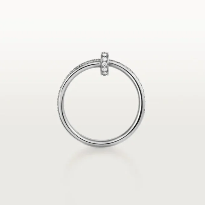 Bague Juste Un Clou – Or blanc, diamants – Cartier