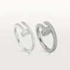 Bague Juste Un Clou – Or blanc, diamants – Cartier
