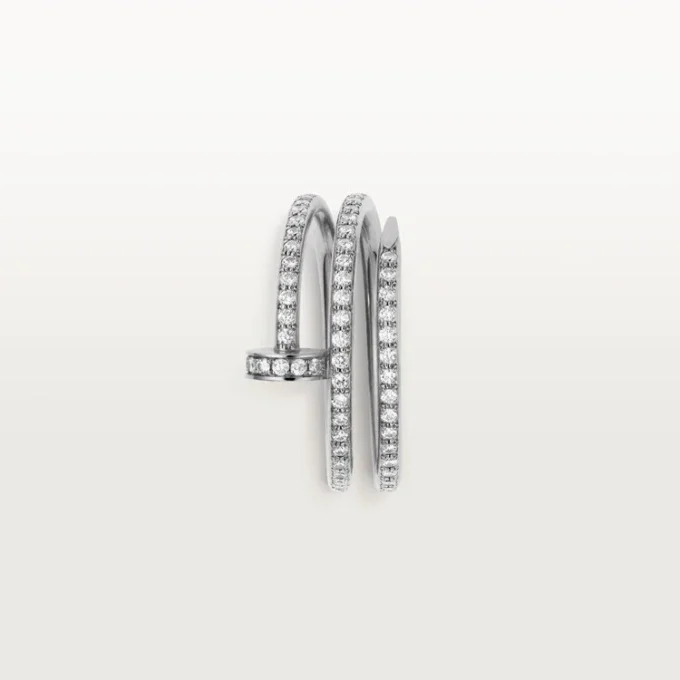 Bague Juste Un Clou – Or blanc, diamants – Cartier