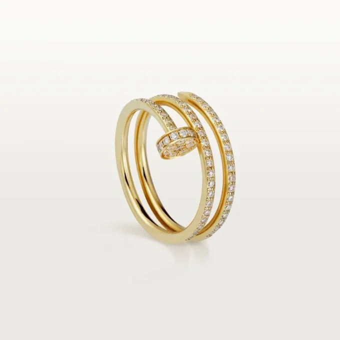 Bague Juste Un Clou – Or jaune, diamants – Cartier