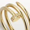 Bague Juste Un Clou – Or jaune, diamants – Cartier