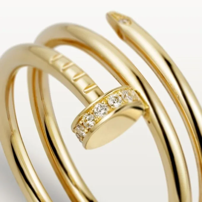 Bague Juste Un Clou – Or jaune, diamants – Cartier