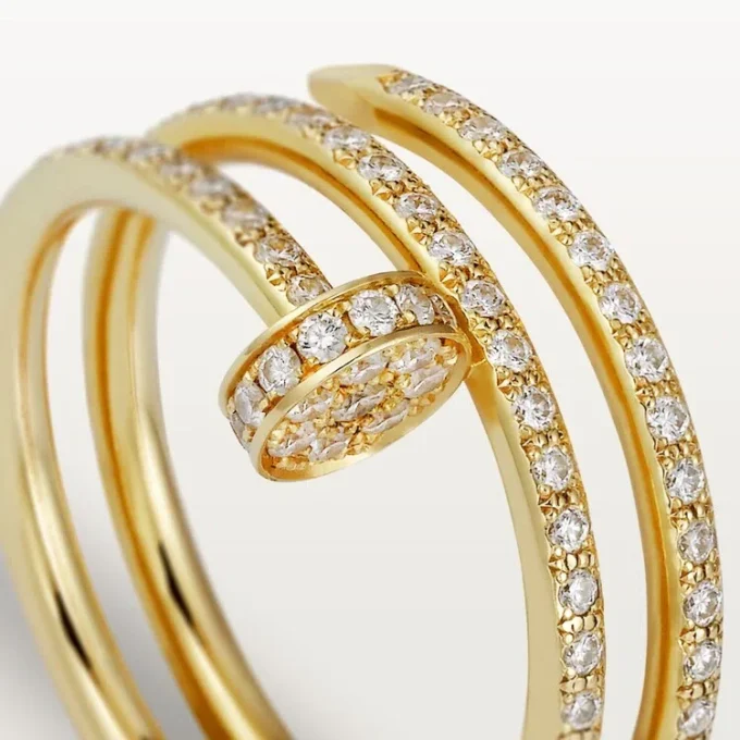 Bague Juste Un Clou – Or jaune, diamants – Cartier