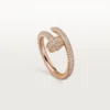 Bague Juste Un Clou – Or rose, diamants – Cartier