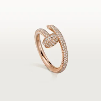 Bague Juste Un Clou – Or rose, diamants – Cartier