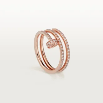 Bague Juste Un Clou – Or rose, diamants – Cartier