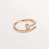 Bague Juste Un Clou – Or rose, diamants – Cartier