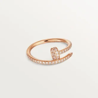 Bague Juste Un Clou – Or rose, diamants – Cartier