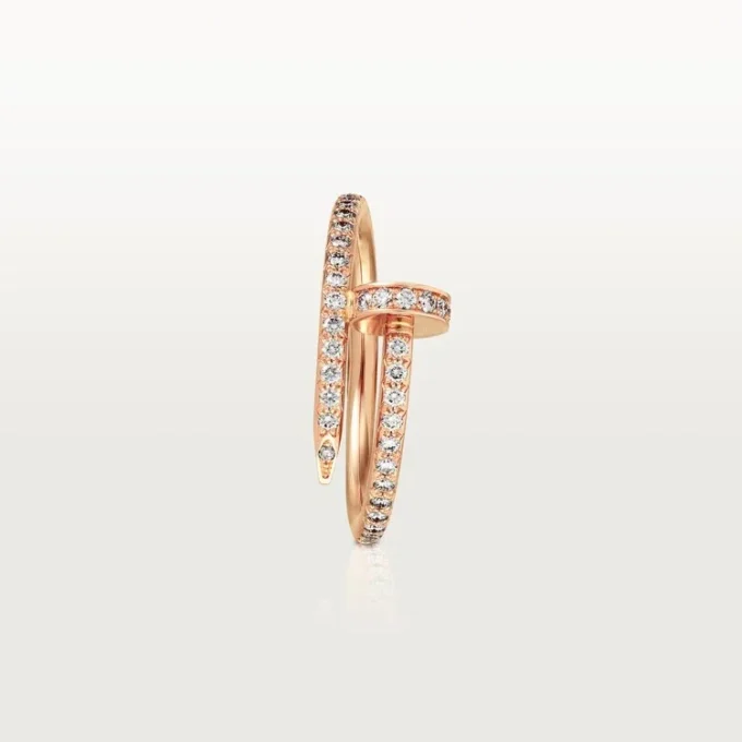 Bague Juste Un Clou – Or rose, diamants – Cartier