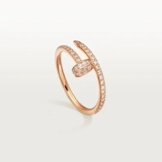 Bague Juste Un Clou – Or rose, diamants – Cartier