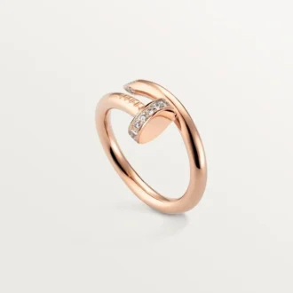 Bague Juste Un Clou – Or rose, diamants – Cartier
