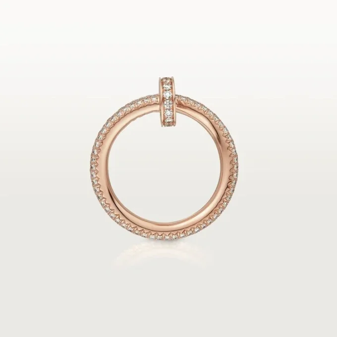 Bague Juste Un Clou – Or rose, diamants – Cartier