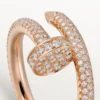 Bague Juste Un Clou – Or rose, diamants – Cartier