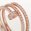 Bague Juste Un Clou – Or rose, diamants – Cartier
