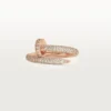 Bague Juste Un Clou – Or rose, diamants – Cartier