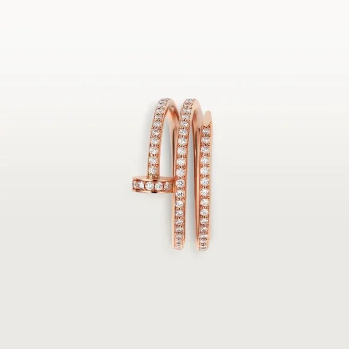 Bague Juste Un Clou – Or rose, diamants – Cartier