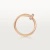 Bague Juste Un Clou – Or rose, diamants – Cartier