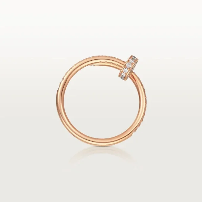 Bague Juste Un Clou – Or rose, diamants – Cartier