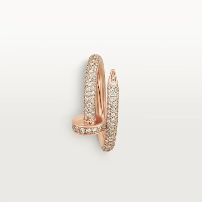 Bague Juste Un Clou – Or rose, diamants – Cartier