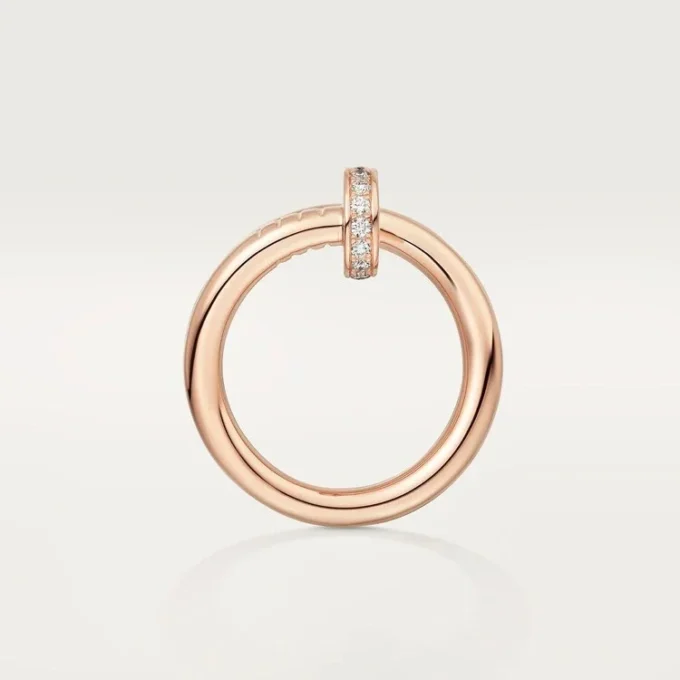 Bague Juste Un Clou – Or rose, diamants – Cartier