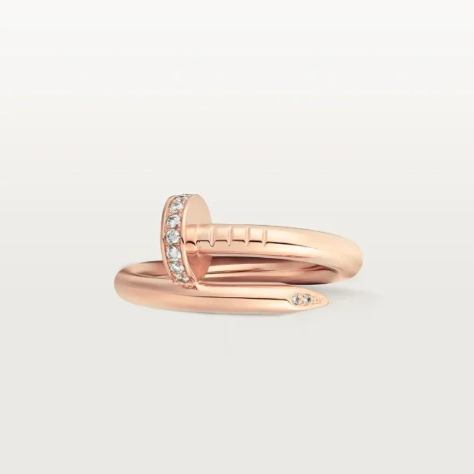 Bague Juste Un Clou – Or rose, diamants – Cartier