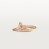 Bague Juste Un Clou – Or rose, diamants – Cartier