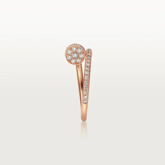 Bague Juste Un Clou – Or rose, diamants – Cartier