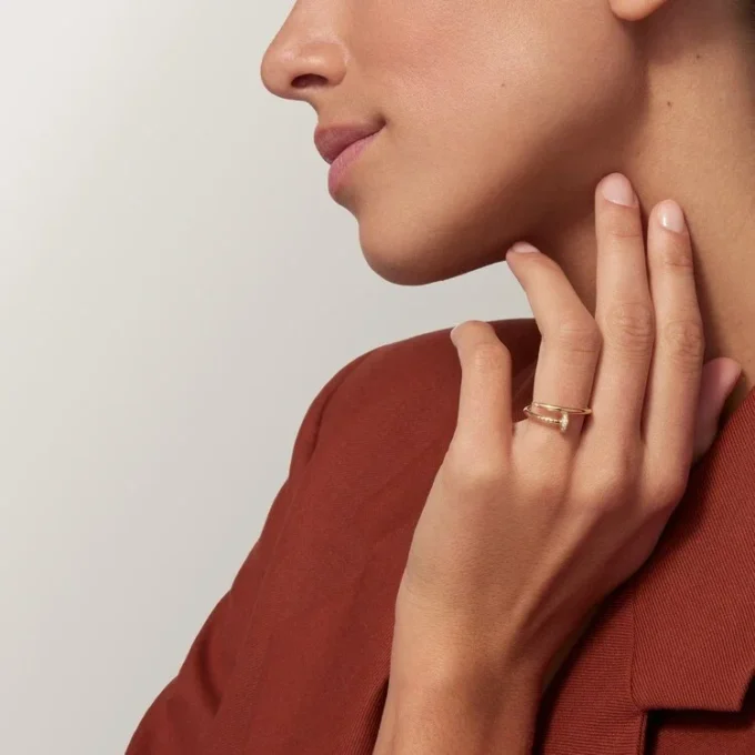Bague Juste Un Clou, petit modèle, diamants