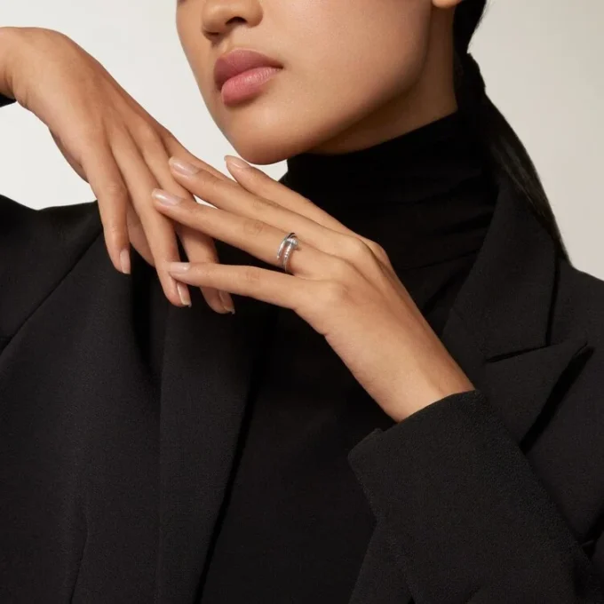 Bague Juste Un Clou, petit modèle, diamants
