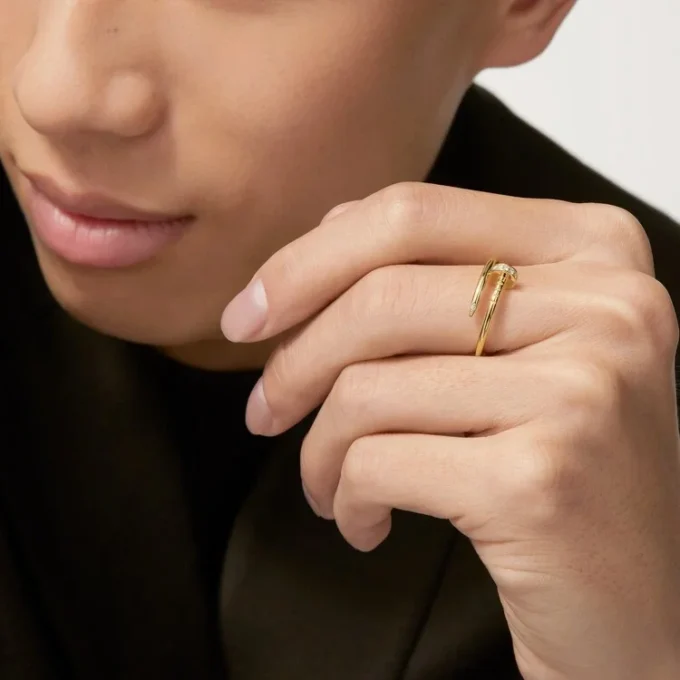 Bague Juste Un Clou, petit modèle, diamants