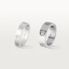 Bague Love, 3 diamants – Or blanc, diamants – Cartier Bague Love, 3 diamants – Or blanc, diamants – Cartier