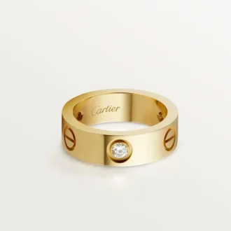 Bague Love 3 diamants – Or jaune, modèle classique | Cartier US