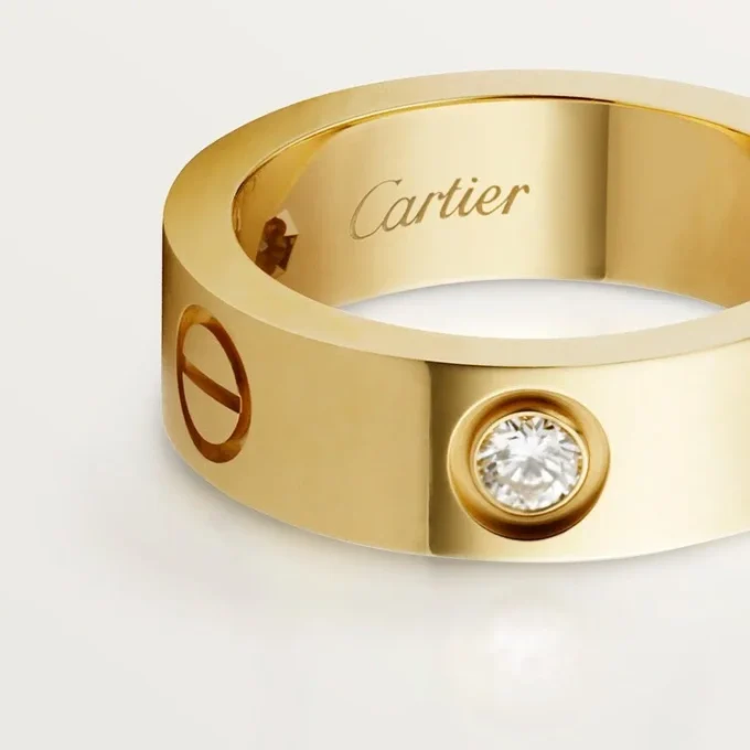 Bague Love 3 diamants – Or jaune, modèle classique | Cartier US