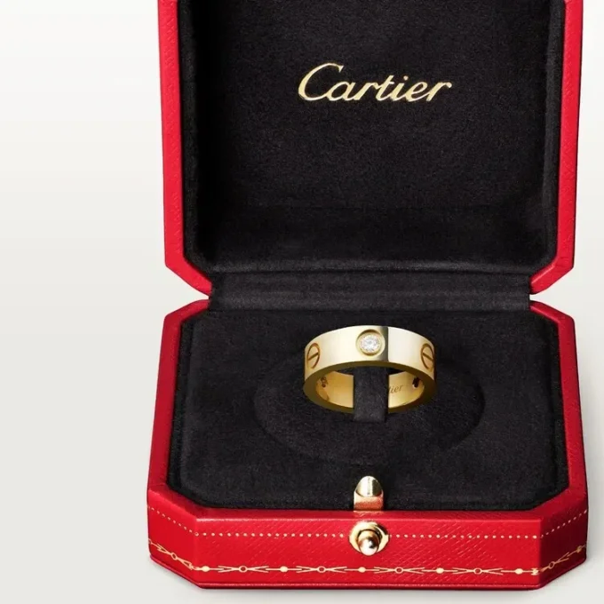 Bague Love 3 diamants – Or jaune, modèle classique | Cartier US