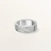 Bague Love, modèle classique, pavée