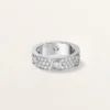 Bague Love, modèle classique, pavée, 6 diamants