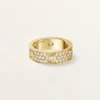 Bague Love, modèle classique, pavée, 6 diamants