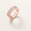 Bague Love, modèle classique, pavée, 6 diamants