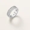 Bague Love, modèle classique, pavée, 6 diamants