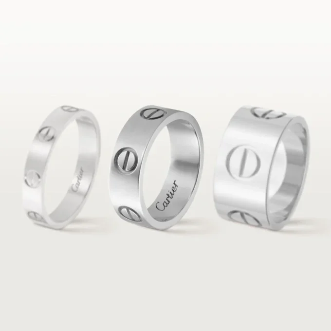 Bague Love – Or blanc, modèle classique | Cartier US