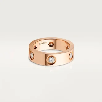 Bague Love – Or rose, diamants – Cartier