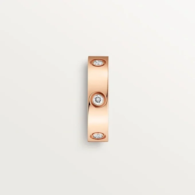 Bague Love – Or rose, diamants – Cartier
