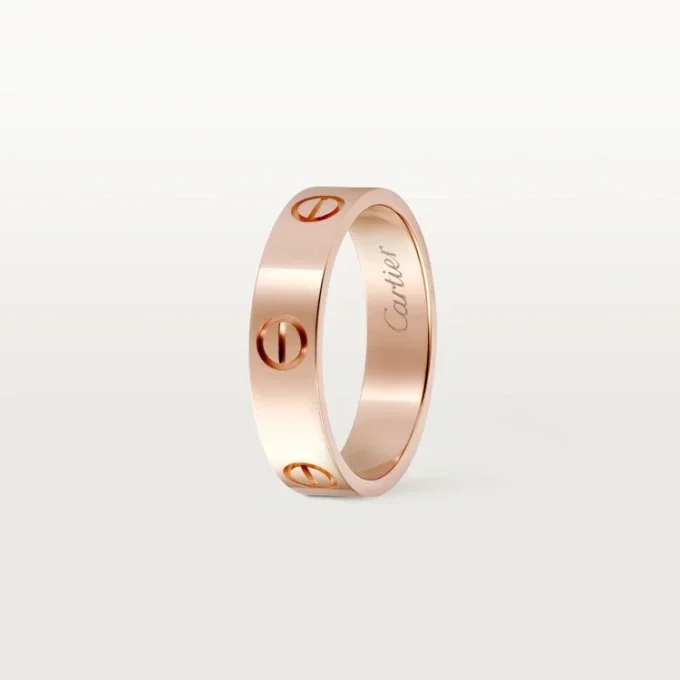 Bague Love – Or rose, modèle classique | Cartier US
