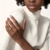 Bague Love, pavée de diamants, céramique – Or blanc, céramique, diamants – Cartier